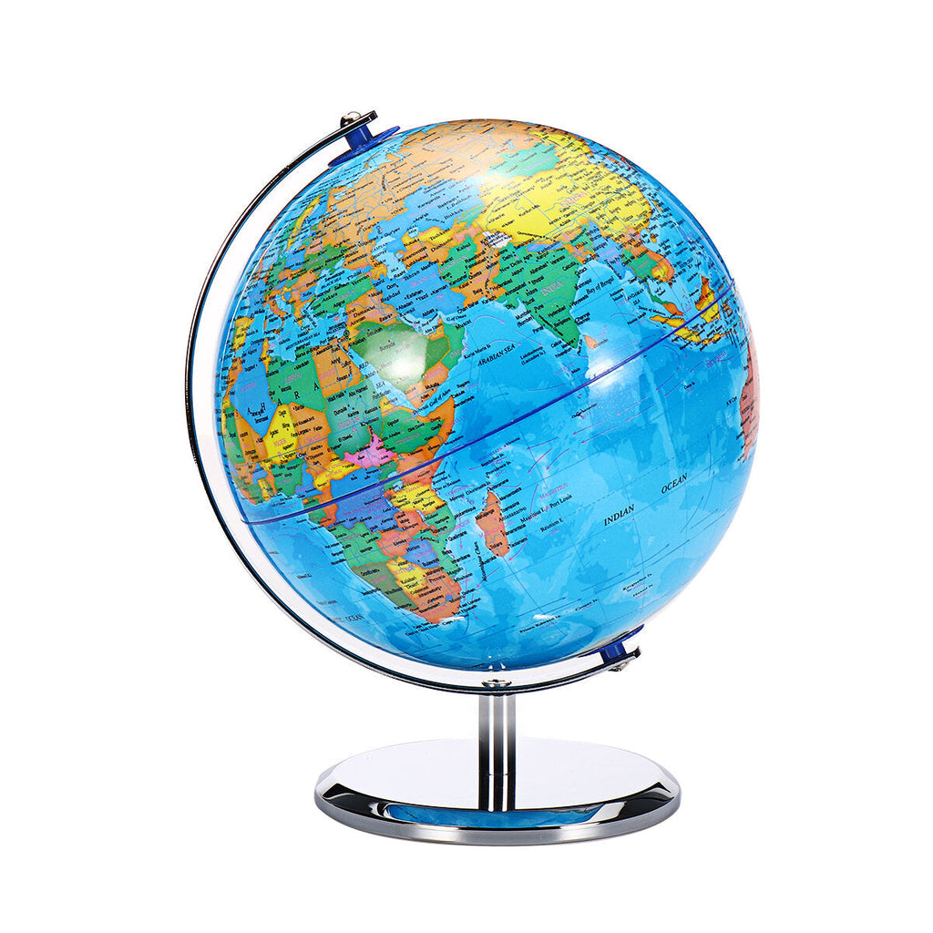 8inch Stand Rotating World Globe Map Kids Toy School Student Educational Gift