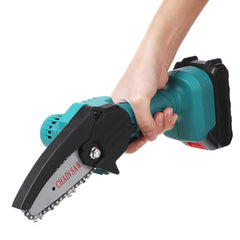 24V 4 Inch 1500W Rechargable One-hand Cordless Electric Pruning Chain Saw