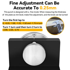 Precision Hole Driller Tool - Durable Aluminum & Stainless Steel, Micro-Adjustment, 2-in-1 for Woodworking Projects