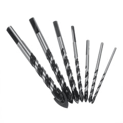 3/4/5/6/8/10/12mm Triangle Twist Drill Bit Concrete Glass Ceramic Tile Marble Drill Bit Pack7
