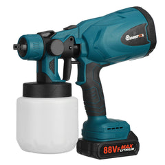 1300W 25000RPM Cordless Paint Sprayer Spray Guns with Nozzles 800ML Pot