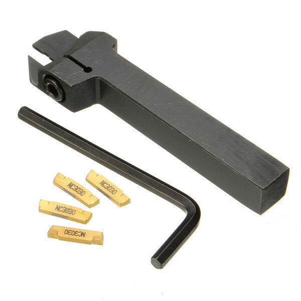 External Grooving Tool Turning Tool Holder For 2mm Cut with 4pcs MGMN200 Inserts