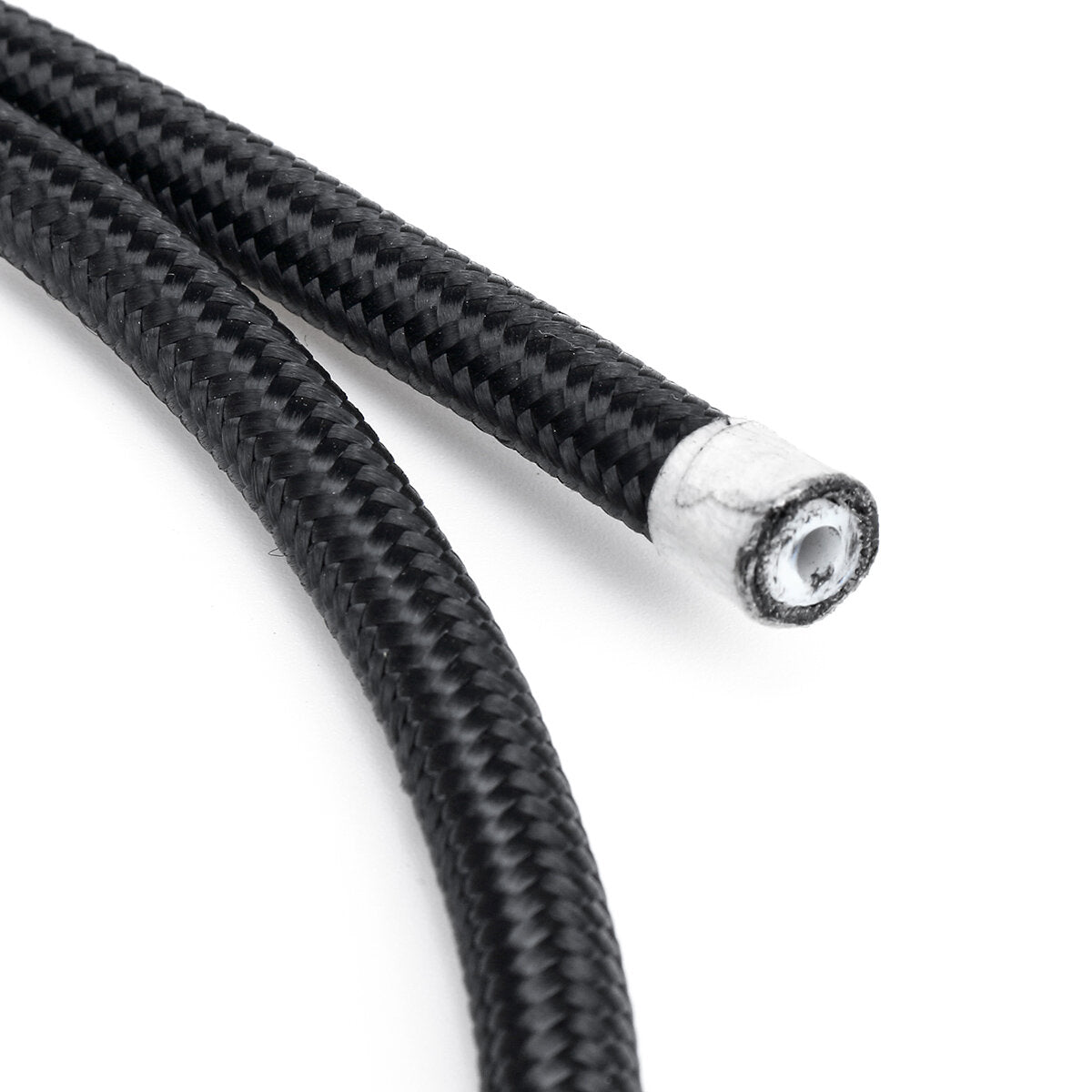 3FT AN3 AN4 AN6 AN8 AN10 Fuel Hose Oil Gas Line Pipe PTFE Nylon Stainless Steel Hose
