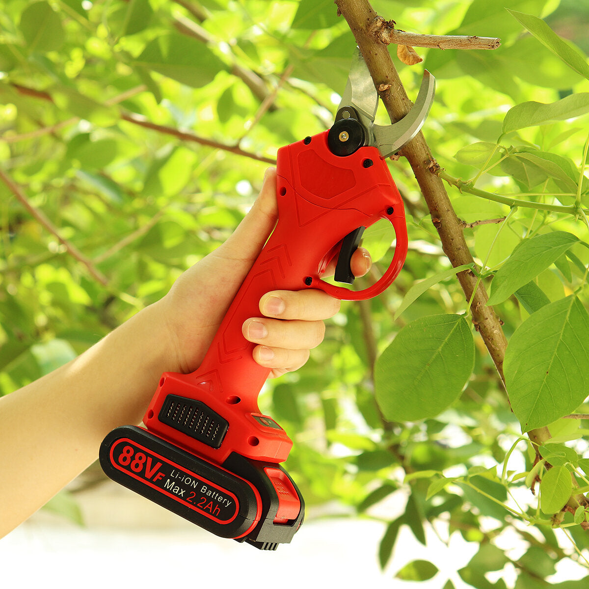 88VF Wireless 25mm Rechargeable Electric Scissors Branch Pruning Shear Tree Cutting Tools