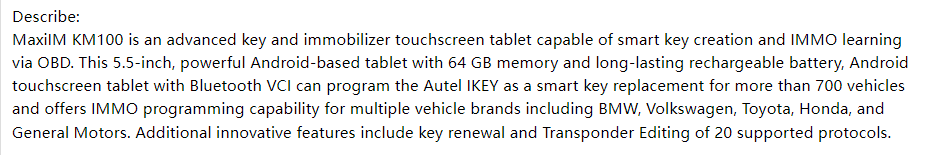 Key Fob Programmer Immobilizer Tool Key Creation IMMO Learning Chip Read Cloning Frequency