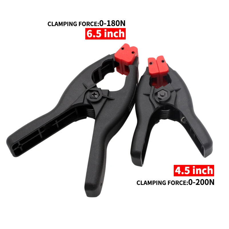 Adjustable Plastic Spring A-Clamp Set (6 pcs) - Versatile, Lightweight, High Elasticity for Woodworking & DIY Projects