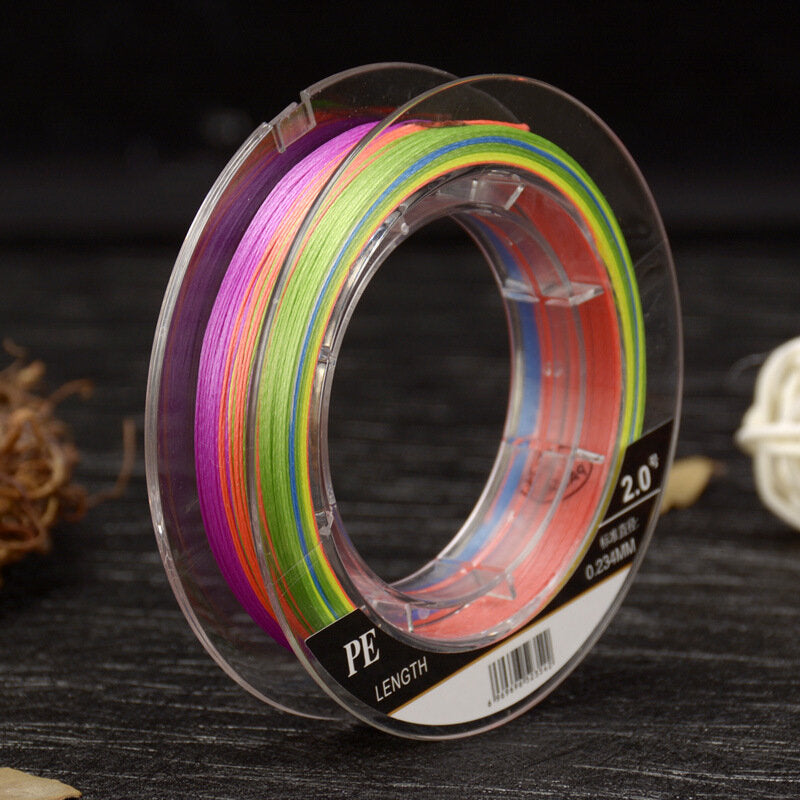 9 Strands Braided Fishing Line 100m Multi Color Super Strong Multifilament PE Braid Line-1.0/2.0/3.0/4.0/5.0/6.0/7.0/8.0
