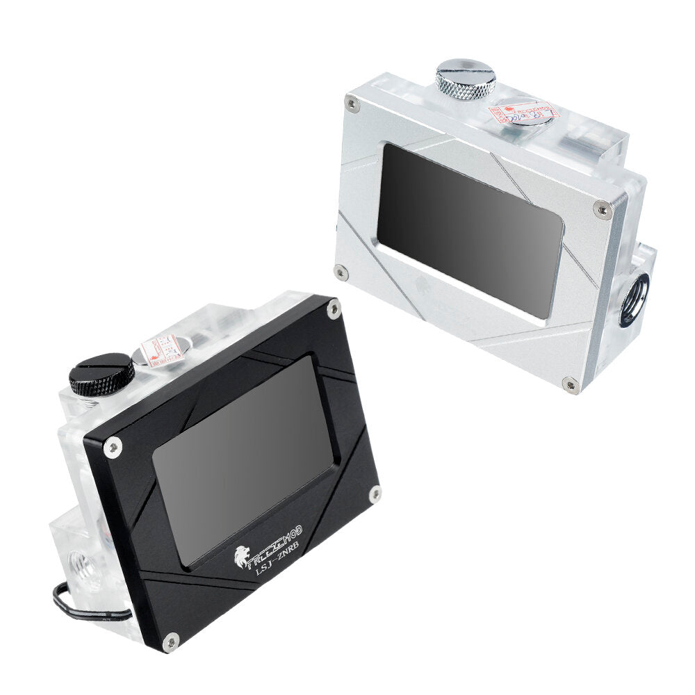 Mounted Version Intelligent Water Cooling System Monitor Temperature Flow Rate Air Pressure Water Pump PWM Black/Silver