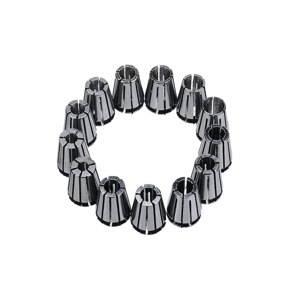 Straight Shank Collet Chuck Holder with 7pcs ER11 1-7mm Spring Collet Chuck for CNC Lather Milling Tool