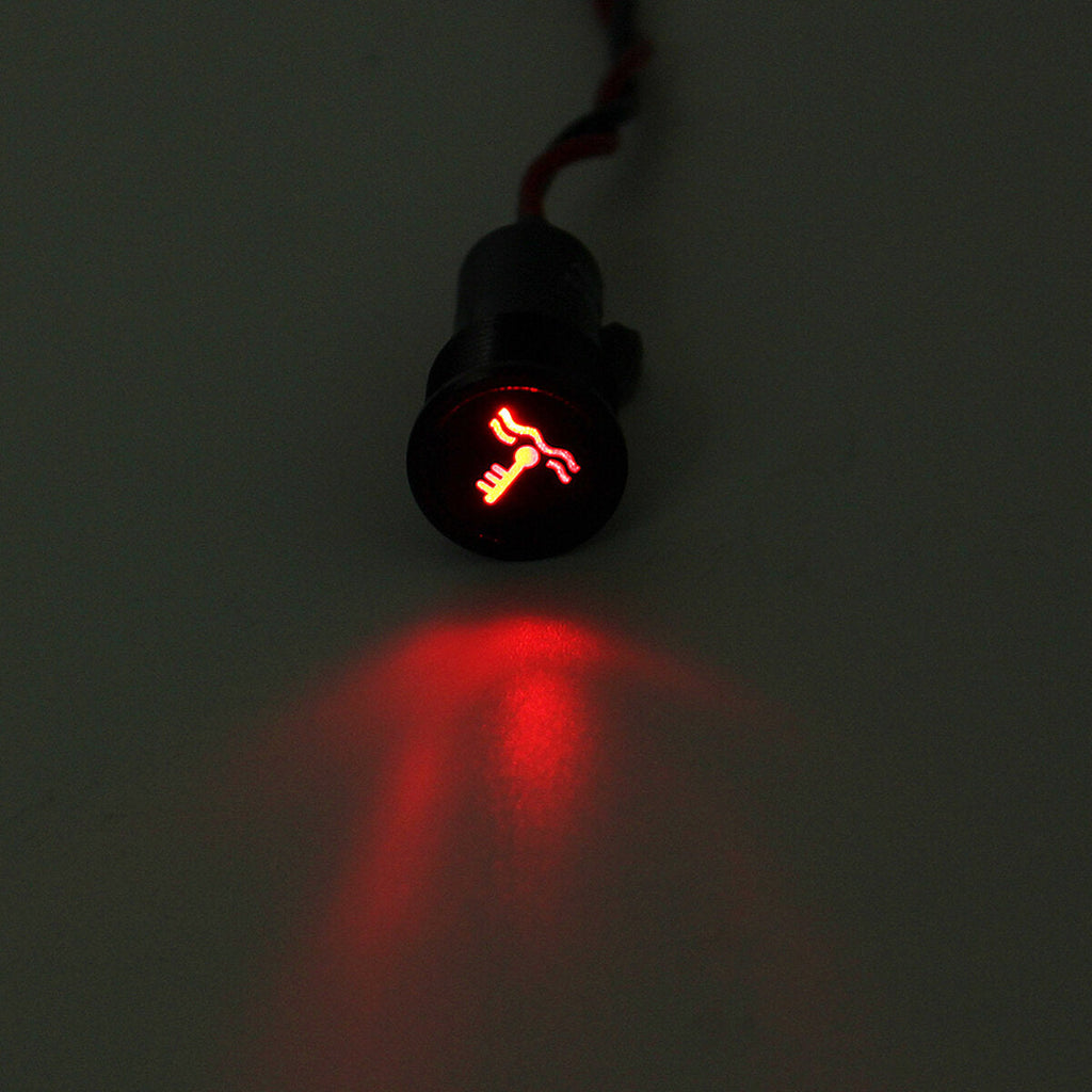 12V 16mm Metal LED Dash Panel Warning Pilot Light Indicator Lamp Boat