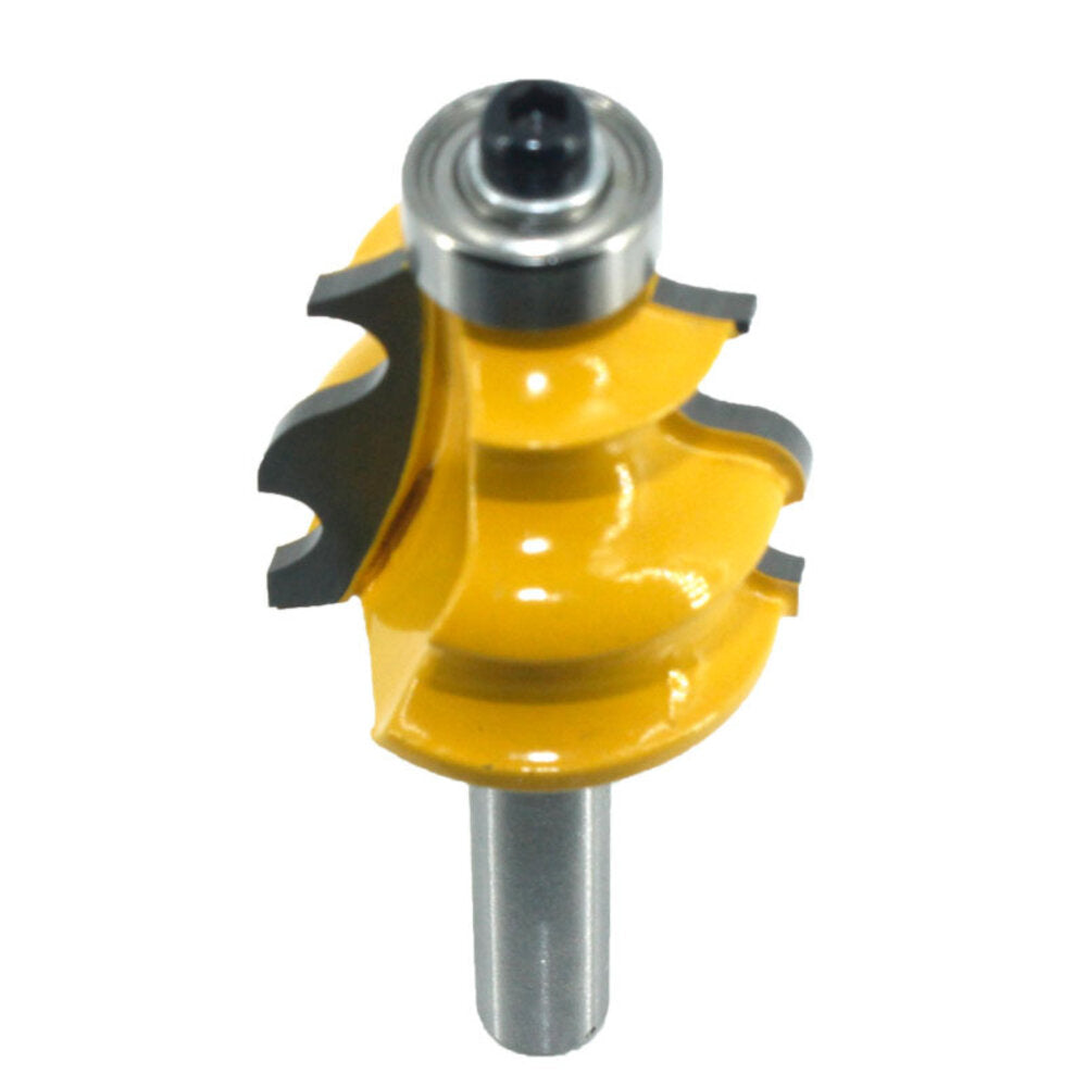 8mm 1/2 Inch Shank Oblique Arc Curve Line Router Bit Architectural Molding Woodworking Milling Cutter Carving Knife
