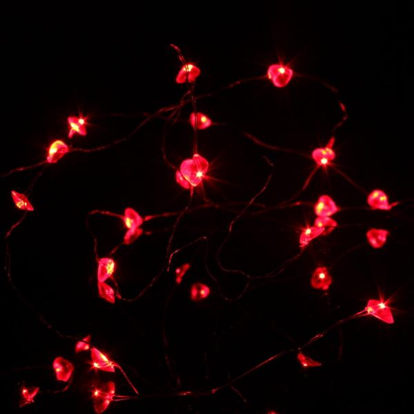 2M 20 LED Battery Powered Heart String Fairy Light For Christmas Party Weddinng Decor