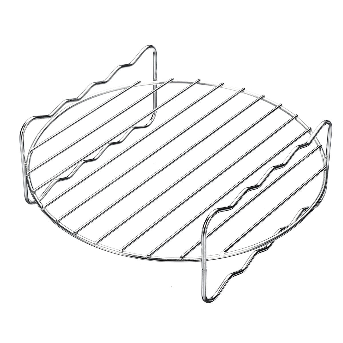 8Pcs 8 Inch Air Fryer Accessories Set Chips Dish Baking Pizza Pan Kitchen Toolss 5.2~5.8QT