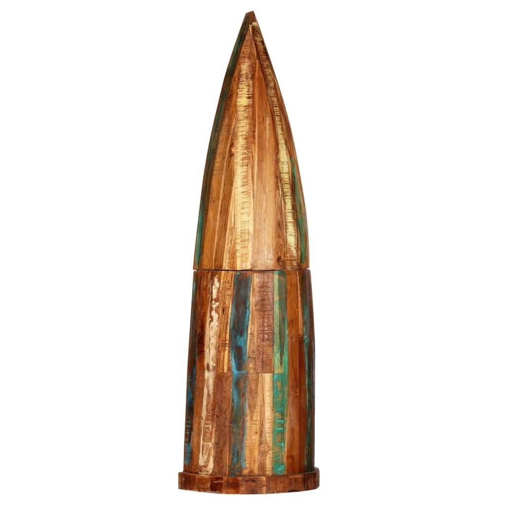 Wine rack 50x40x180 cm solid recycled wood