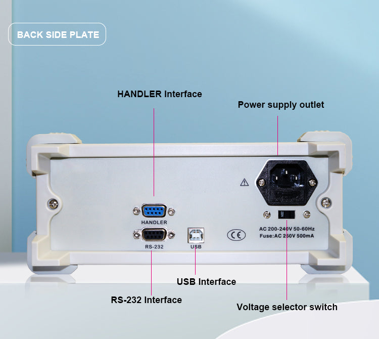 Desktop Digital Bridge Tester LCR Meter Capacitance Resistance Impedance Inductance Measure LCR Bridge LCR Meter