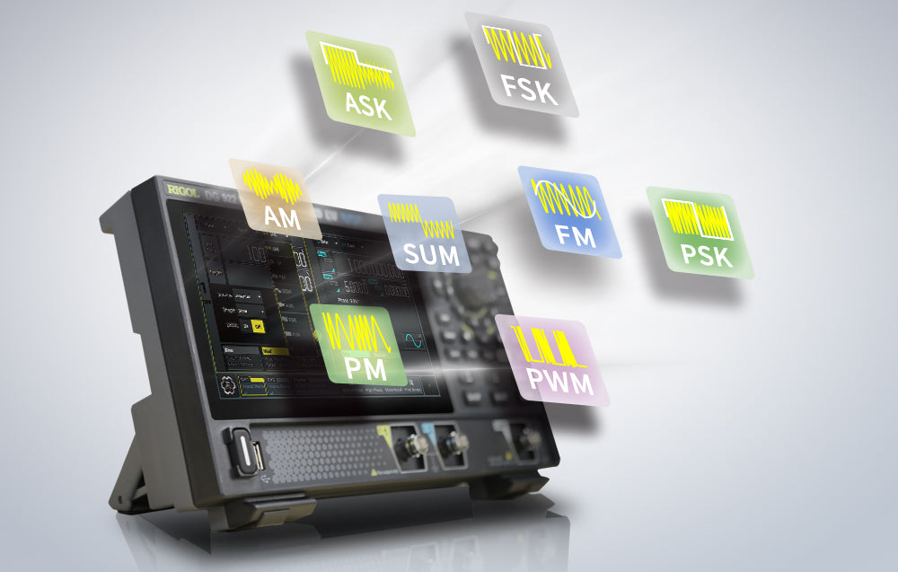 200MHz Arbitrary Waveform Function Generator, 1.25GSa/s, 16-Bit Resolution, Low Jitter & 7-Inch Touchscreen