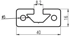 500mm Length 1640 T Slot Aluminum Profiles Extrusion Frame For CNC