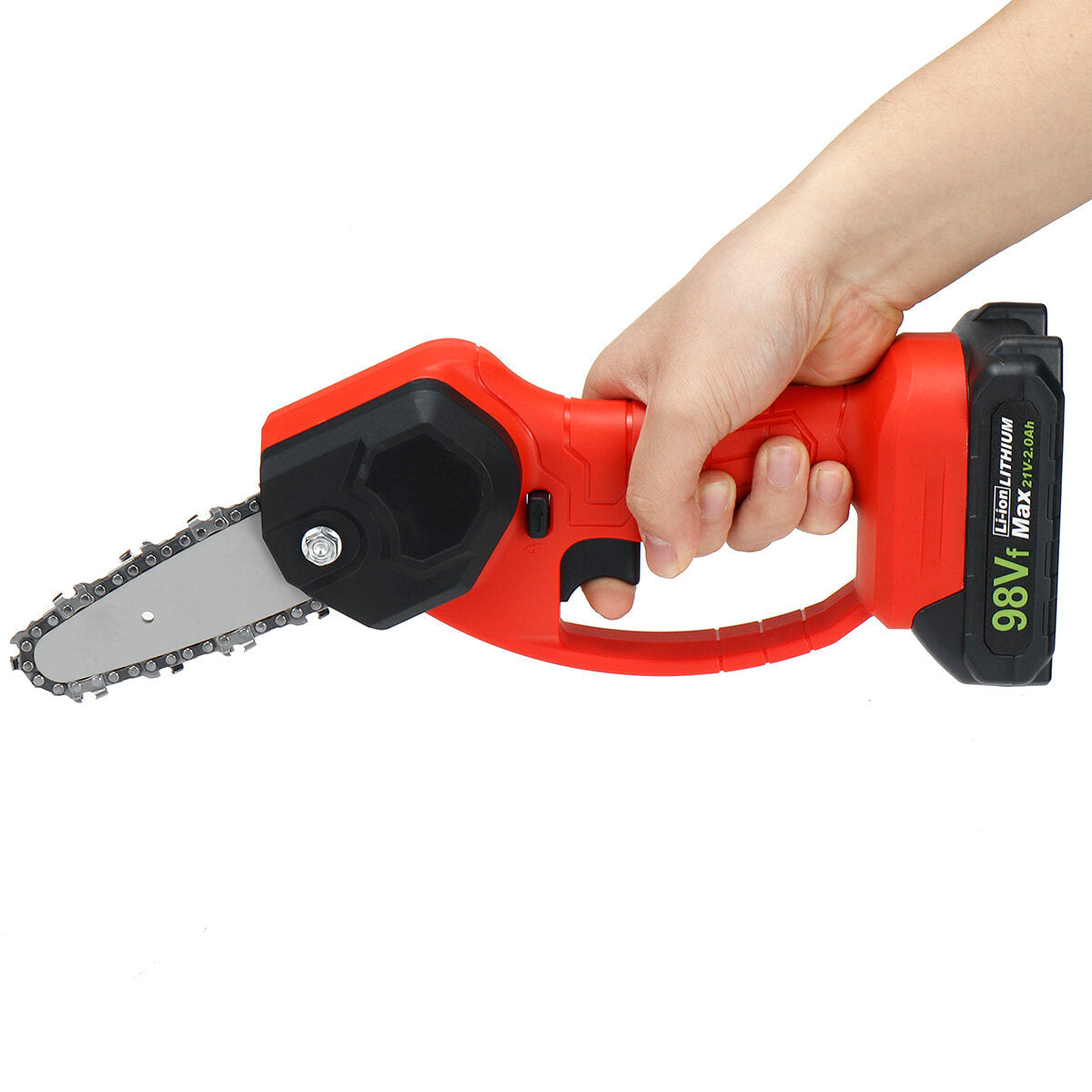 550W 98VF 4inch Rechargeable Electric Chain Saw Woodworking Cutting Saw