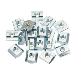 20pcs M8 Zinc Plate Coated T Sliding Nut for 4040 Series Alumunium Profiles
