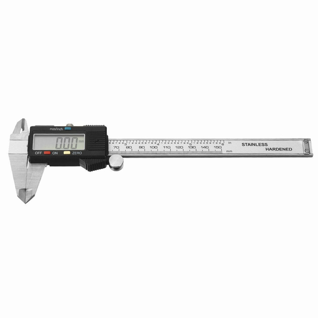 150mm Digital Vernier Caliper Stainless Steel Measuring Tool with LCD Display for Woodworking and Precision Measurement