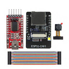 ESP32-CAM WiFi + Bluetooth Development Board ESP32 with FT232RL FTDI USB to TTL Serial Converter 40 Pin Jumper