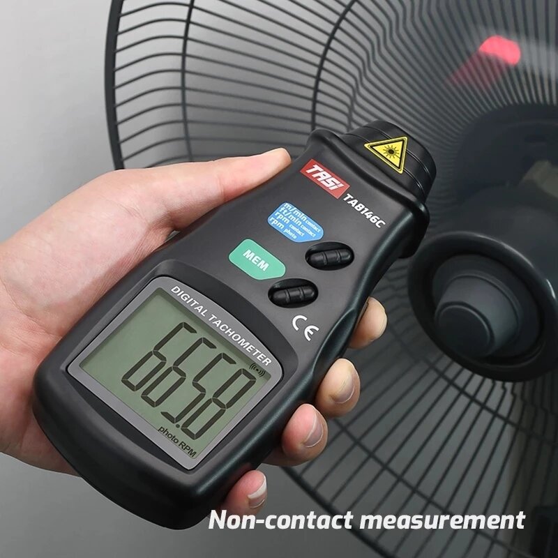 2.5~99999 RPM Digital Tachometer LCD Display Non-Contact Digital Laser Tachometer Speed Meter