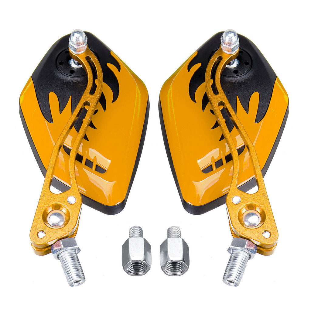 8/10mm Universal Motorcycle Motorbike Scooter Rear View Side Back Mirrors