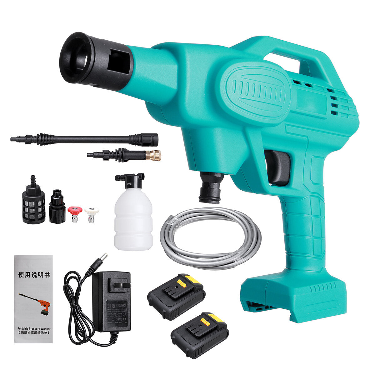 21V High Pressure Washer Wireless Electric Car Washing Machine Auto Wash Spray Guns