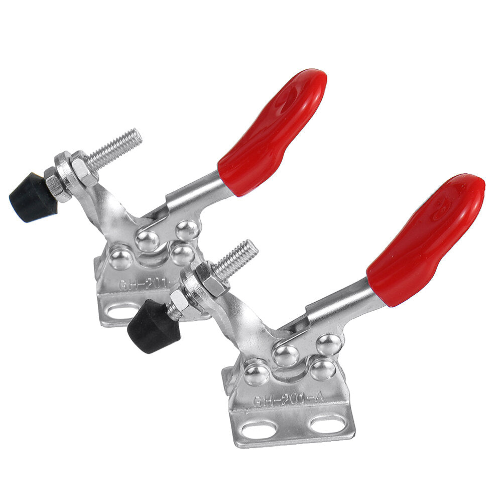 2Pcs Woodworking Tooling Positioning Quick Release Manual Tool 27kg Clamping Capacity Horizontal Clamping Clamp