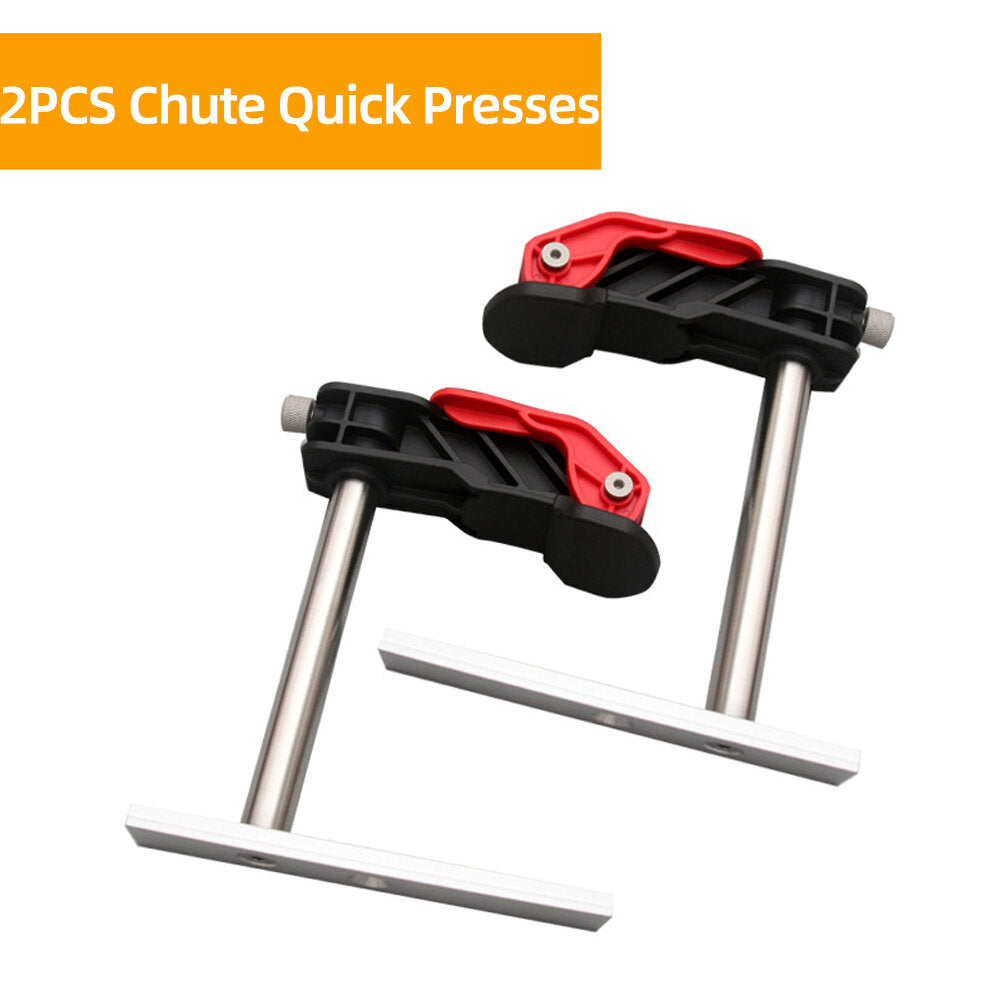 Stainless Steel Quick Release Woodworking Clamps - 19mm/20mm, High Stability, Versatile for Table Tops & Slide Slots