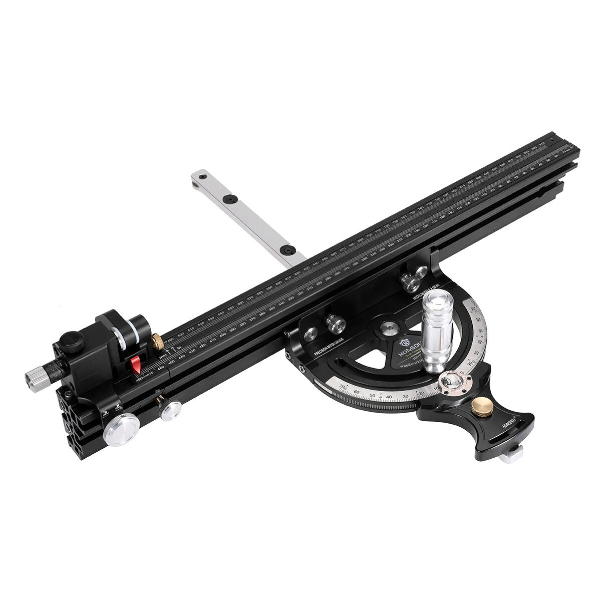 High Precision Miter Gauge with Adjustable Angle 0-70°, Extended 910mm Fence, Easy Read Scale, Aluminum Construction