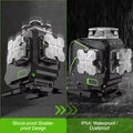4D 16 Line Laser Level Self-Leveling LCD Screen Bluetooth Connectivity Rechargeable Battery IP54 Waterproof Type-C Charging