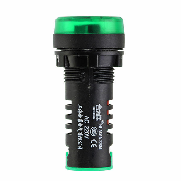 AC 220V 22mm Buzzer Lamp Indicator Light Signal Lamp Flash Buzzer Green