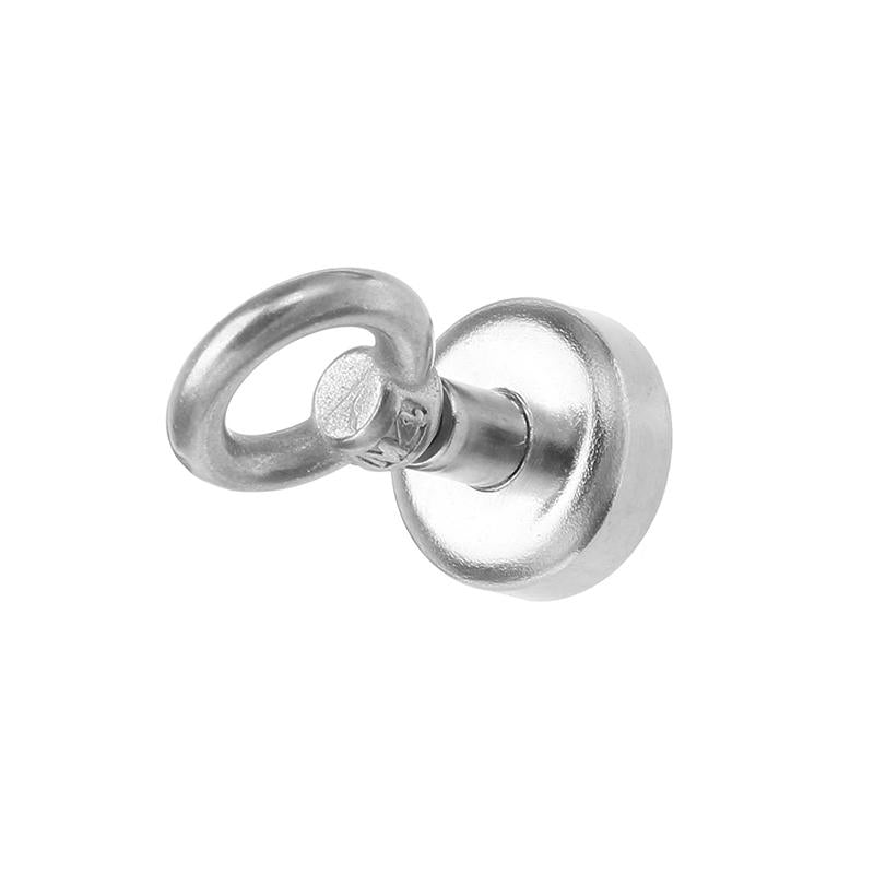 20mm 9kg Neodymium Recovery Magnet Metal Detector Eyebolt Circular Ring Magnet
