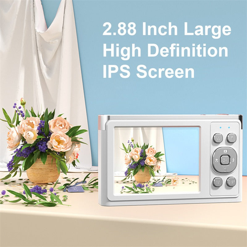 4K 50MP Digital Camera Video Camcorder 2.88" IPS Screen AF 8X Zoom 750mAh Portable Mirrorless Camera