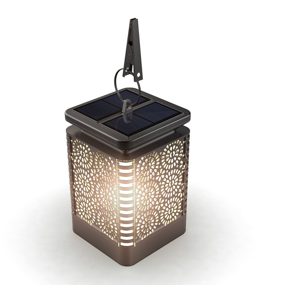 Solar Flickering Flame Lamp IP65 Waterproof Wall-mounted/Hanging Atmosphere Decroative Light