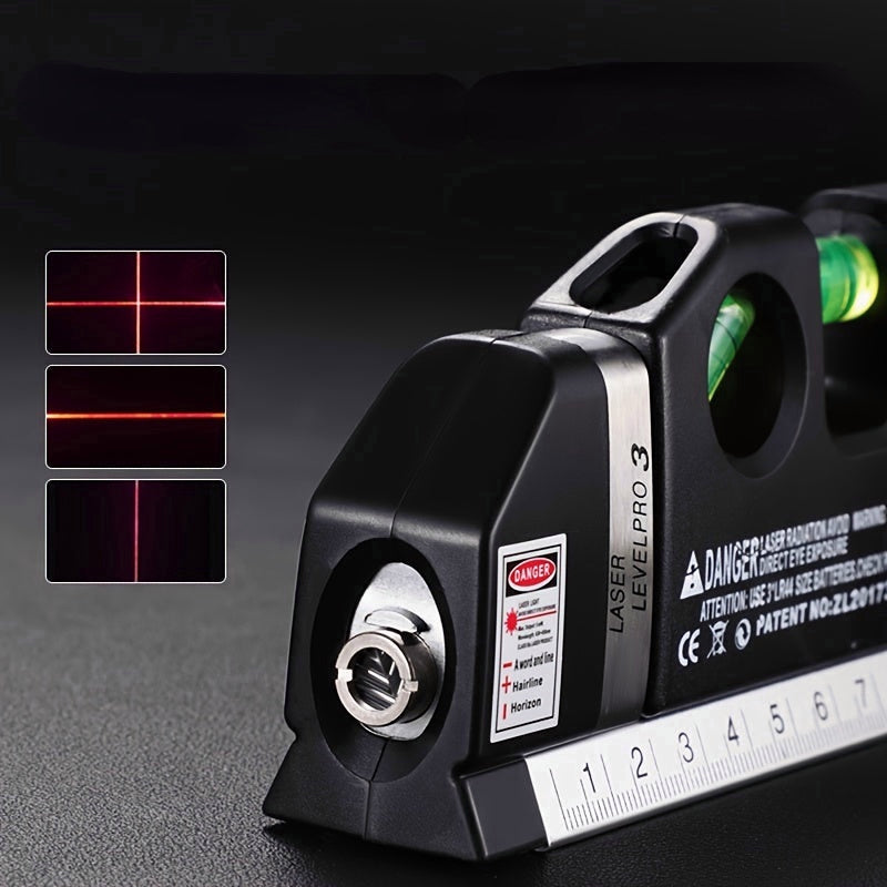 4 In 1 Infrared Laser Level Cross Tape 2.5M Multipurpose Measuring Tool