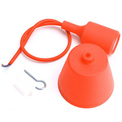 Colorful E27/E26 Silicone Ceiling Lamp Holder Light Socket Customize Rope Cord