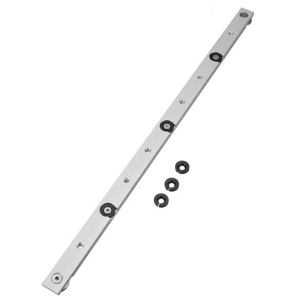 Aluminium Alloy Miter Bar for Table Saw - 450mm Adjustable Runner, Silver, Durable, Universal Mounting Holes