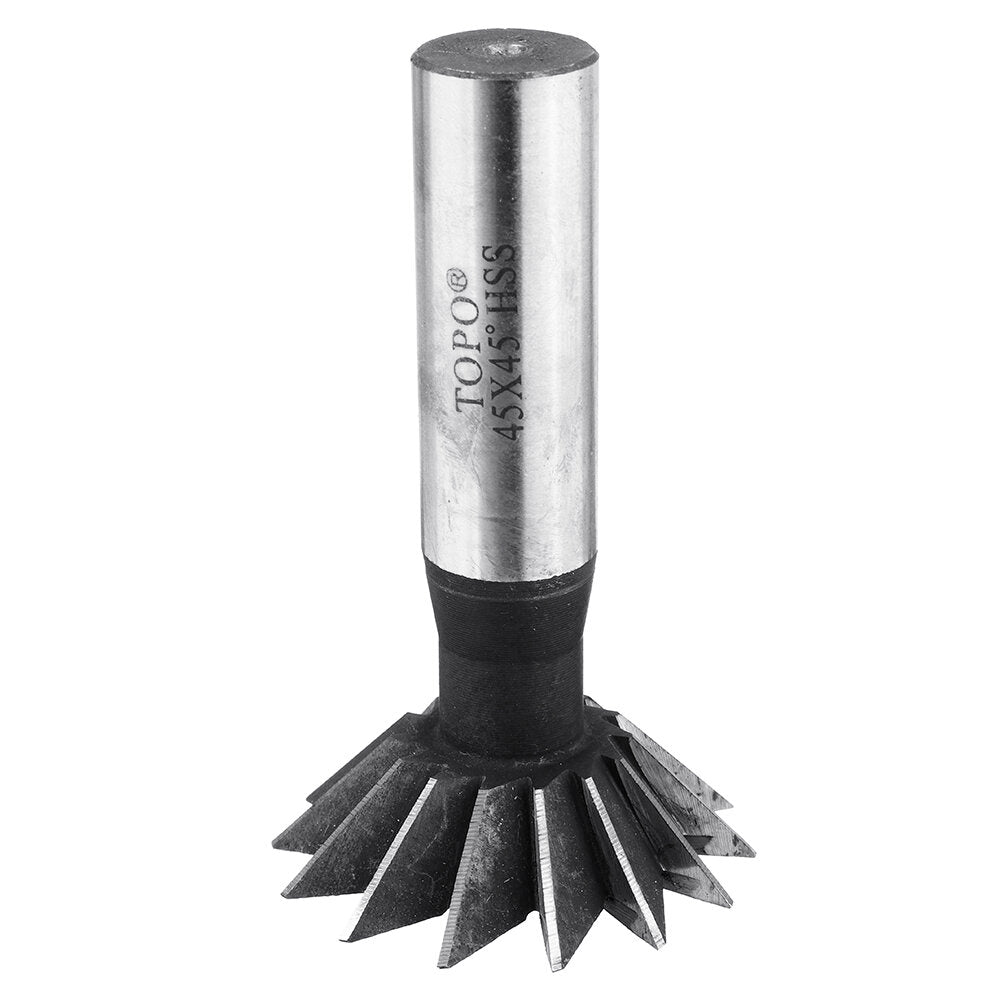 55 Degree 40-60mm HSS Straight Shank Dovetail Groove Slot Milling Cutter End Mill CNC Bit