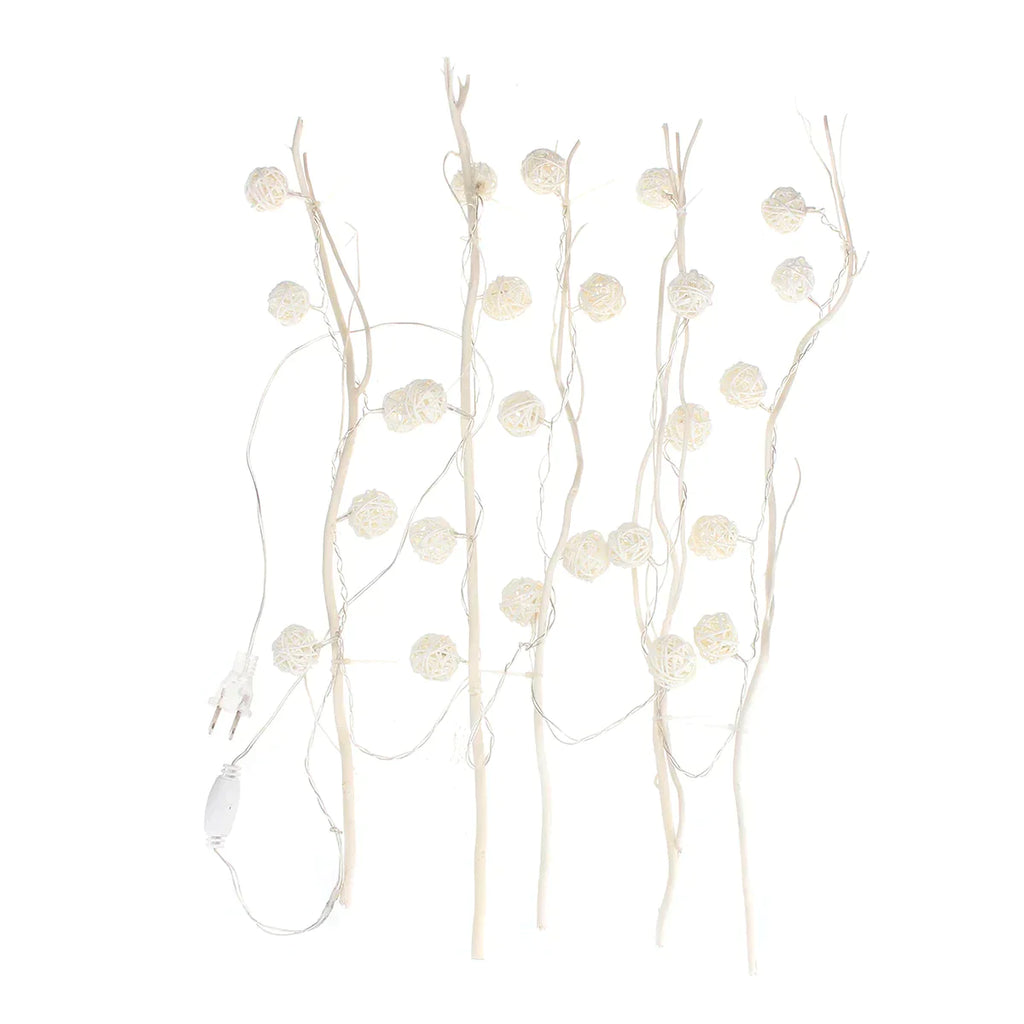 5M White Warm White 25LED Twig Tree Branches Table Holiday String Light Decoration AC110-220V