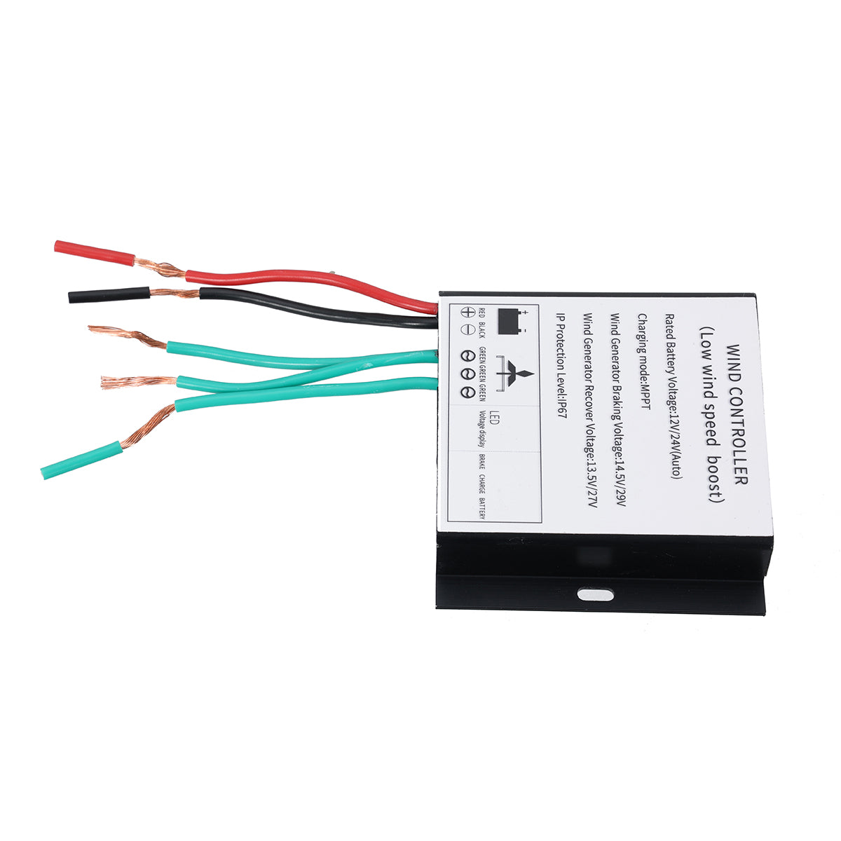 5 Blades Wind Turbine Generator 12V 24V 300W Permanent Magnet with Charge Controller High Energy Utilization Reliable Operation