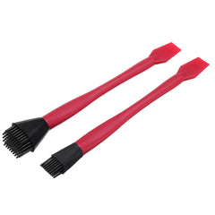 4Pcs Silicone Glue Kit with Wide/Narrow Brushes, Flat Scraper & Glue Tray for Woodworking Projects