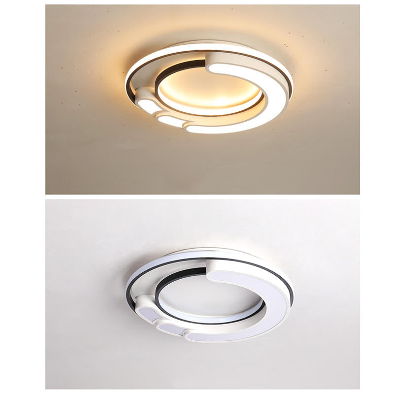 32W Modern LED Ceiling Light Geometric Round Living Bedroom Ceiling Lighting