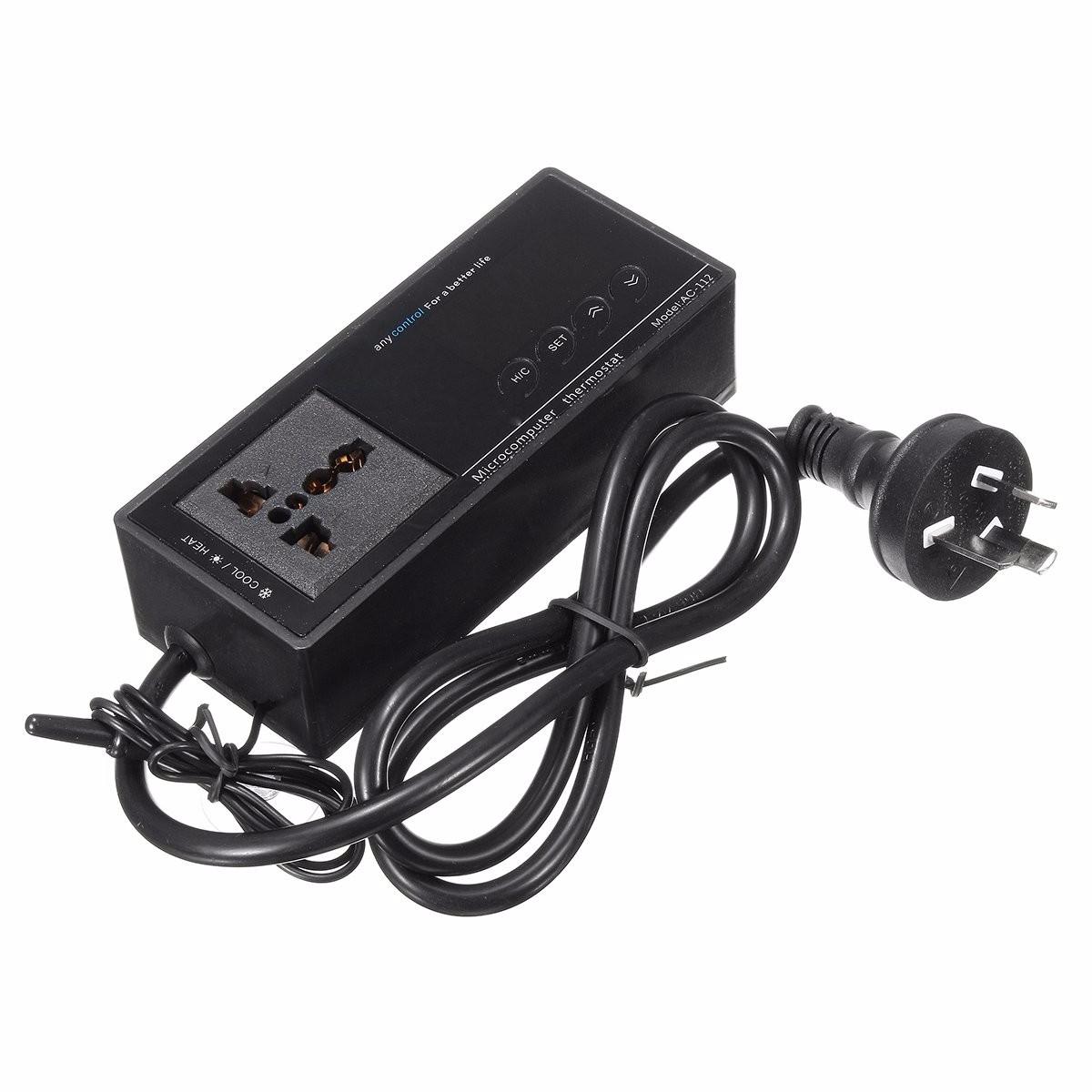 220V Digital Thermostat Temperature Controller Socket for Reptile Aquarium Tank