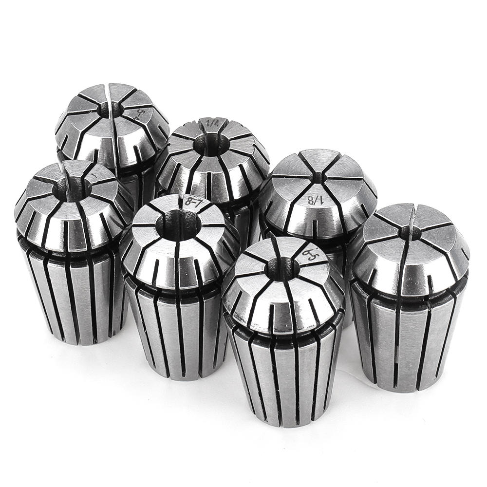 7Pcs ER20 Spring Collet with MT2-ER20-M10 Spring Collet Chuck Holder CNC Milling