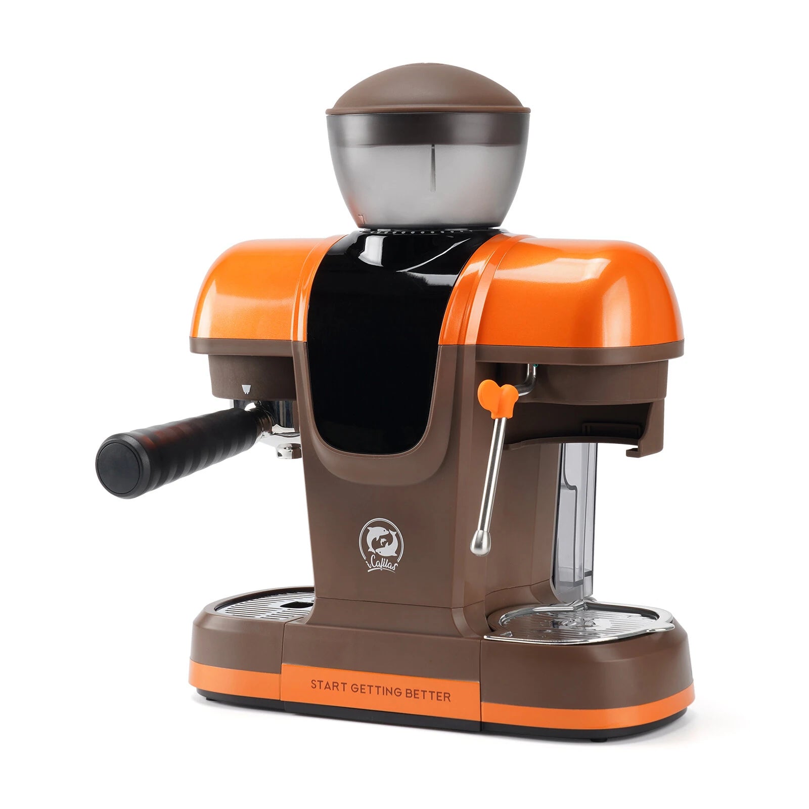 Semi Automatic Espresso Coffee Machine 19Bar with Built-in Grinder Pre-infusion System High-pressure Extraction Touch Panel Control