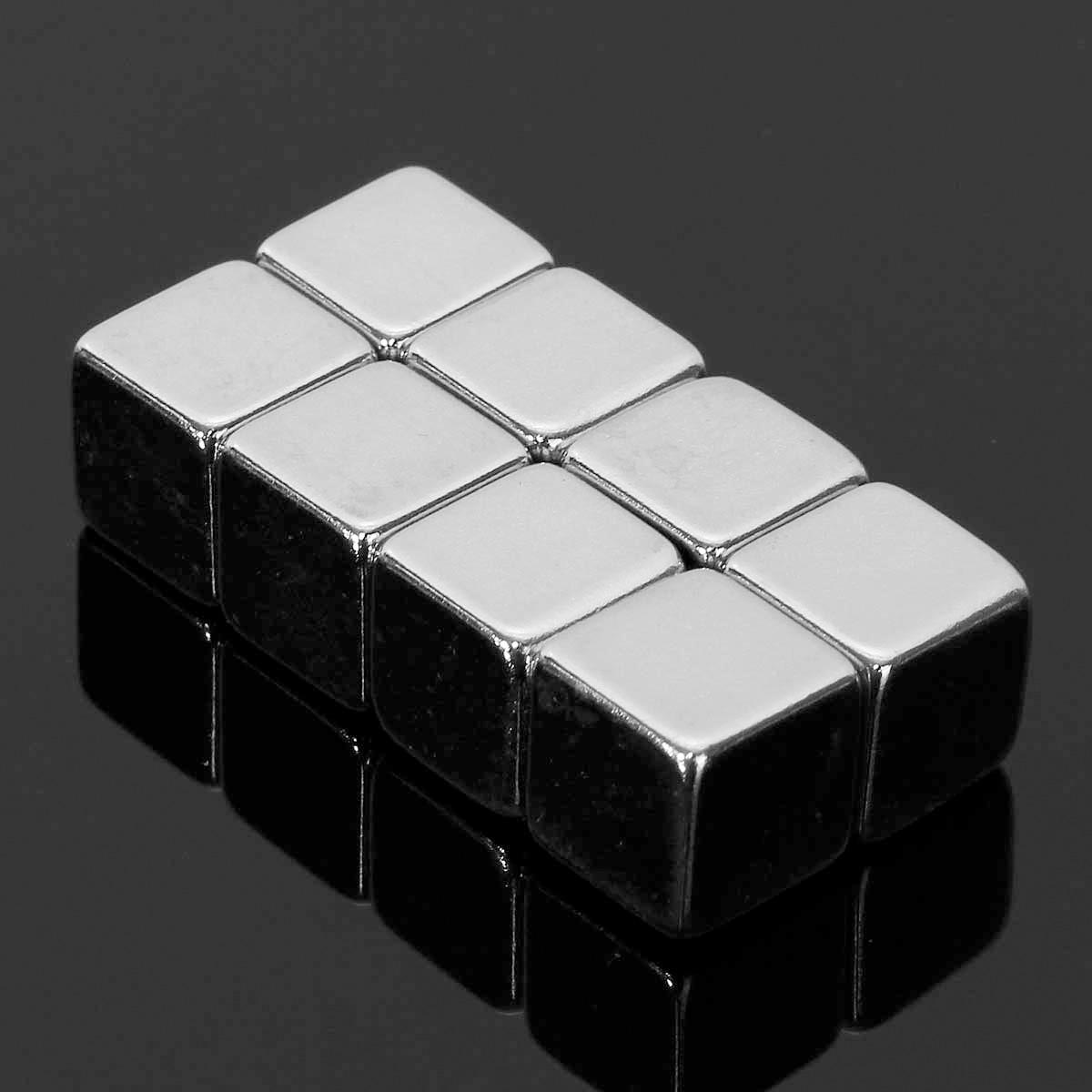 8pcs N52 10x10x10mm Block Neodymium Magnet Super Strong Permanent Rare Earth Magnet