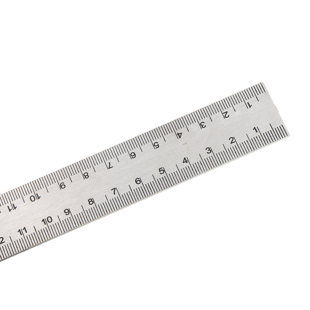 Aluminum Alloy & Stainless Steel Combination Square Locator Ruler, 300mm Measuring Range, Double-Sided Scale, Durable Design