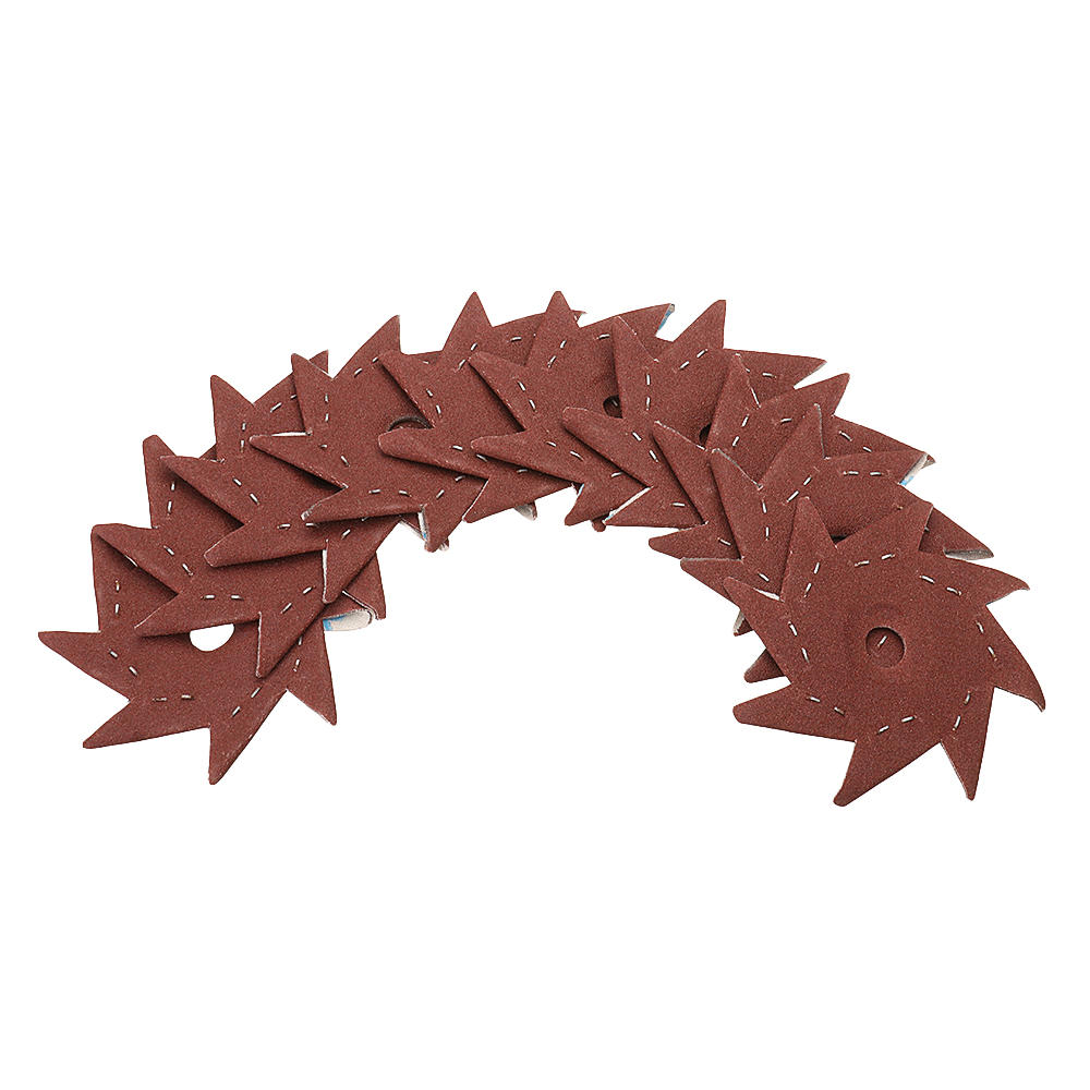50Pcs 180 Grit Octagonal Abrasive Sandpaper Double Layer Sanding Buffing Tool